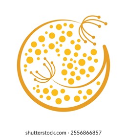 Dandelion Flower Logo Vector Icon Template Illustration