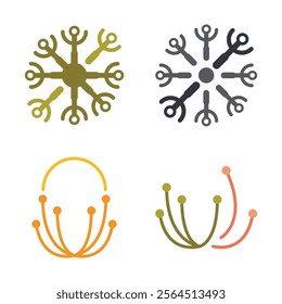 Dandelion Flower Logo Vector Icon Template Illustration