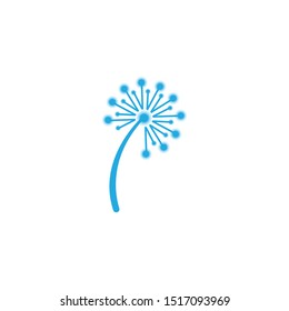 DANDELION FLOWER LOGO VECTOR TEMPLATE