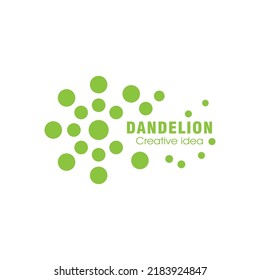 Diseño de la plantilla vectorial del logotipo de la flor de Dandelion