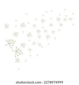 Dandelion Flower Vector, Flower Plant Illustration Icon, Dendelion Logo Simple Design