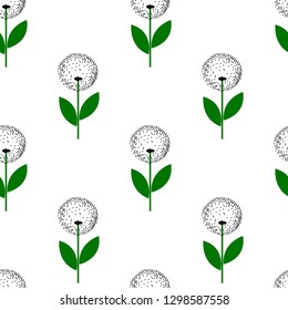 dandelion flowers texture seamless