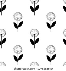 dandelion flowers texture seamless