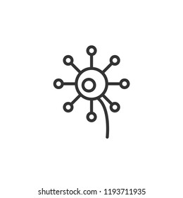 Dandelion Garden Modern Simple Vector Icon