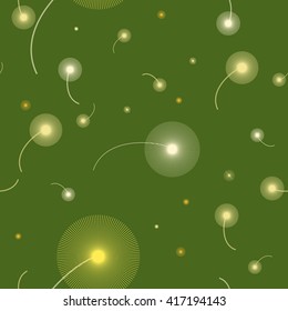  dandelion geometric seamless pattern. Fashion graphic. Background design. Modern stylish abstract texture. Template for prints, textile, wrapping and decoration, wallpaper. Vector illustration.