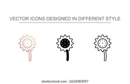 Dandelion icon design with white background stock illustration
