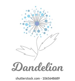 Dandelion icon on white background vector illustration