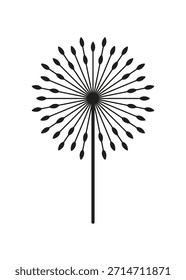 Icono de diente de león perfecto para varios proyectos creativos y Diseños