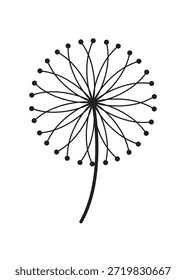 Icono de diente de león perfecto para varios proyectos creativos y Diseños