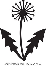 Dandelion Icon – Vector Illustration
