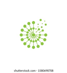 Dandelion icon Vector Illustration design Logo template