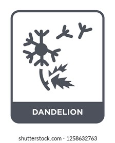 dandelion icon vector on white background, dandelion trendy filled icons from Nature collection, dandelion simple element illustration