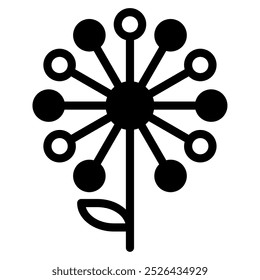 Dandelion icon for web, app, infographic, etc