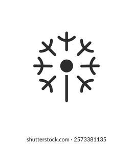 dandelion icon web design in vector