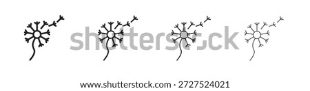 Dandelion icons for mobile concept and web design color editable