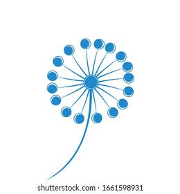 diseño vectorial de la ilustración de dandelion