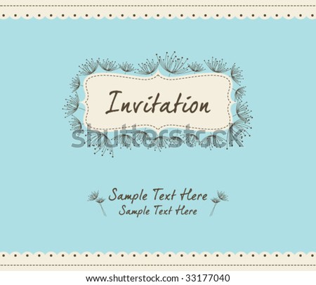 dandelion invitation template 04