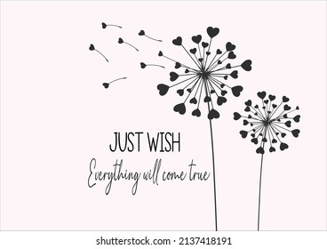 dandelion just wish pink design