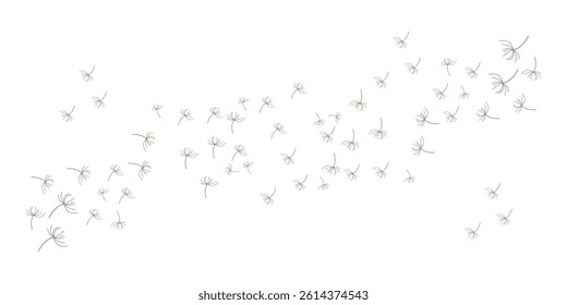 dandelion logo concept wallpaper background design illustration dandelion plant template flying