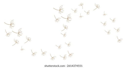 dandelion logo concept wallpaper background design illustration dandelion plant template flying