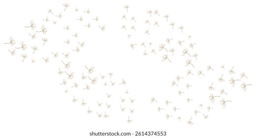 dandelion logo concept wallpaper background design illustration dandelion plant template flying