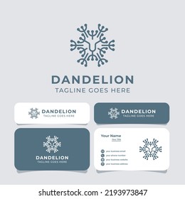 Dandelion Logo, suitable for any business related to dandelion or lion.