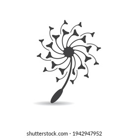 Diseño de la ilustración del logotipo de Dandelion