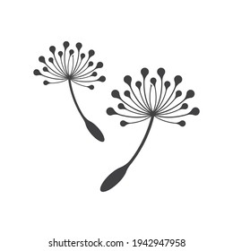 Dandelion logo template illustration design
