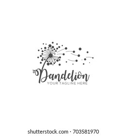 Dandelion Logo Template Vector