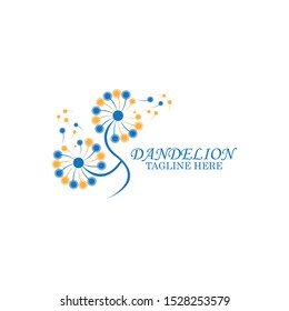 Dandelion logo template vector illustration
