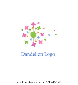 Dandelion Logo Vector