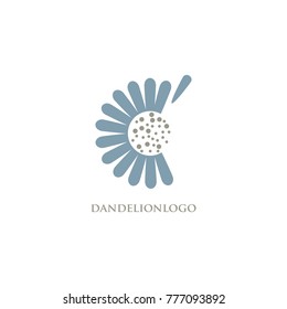 dandelion logo vector 