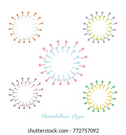 dandelion logo vector eps 10