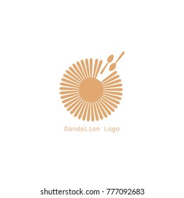 dandelion logo vector . food logo. illustration eps 10