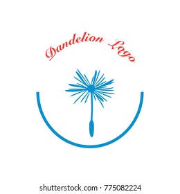 dandelion logo vector. dandelion icon illustration eps 10