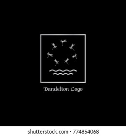 dandelion logo vector illustration eps 10
