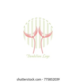 dandelion logo vector illustration eps 10