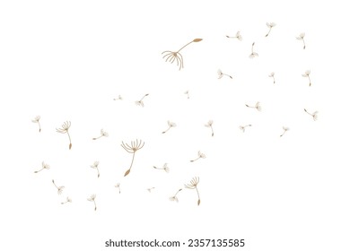 Logo de Dandelion, flor de la planta vectorial de Dandelion, plantilla de iconos de diseño