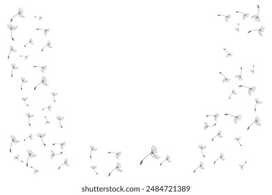 Dandelion Logo, Vector Plant Dandelion flower, Design Icon Template