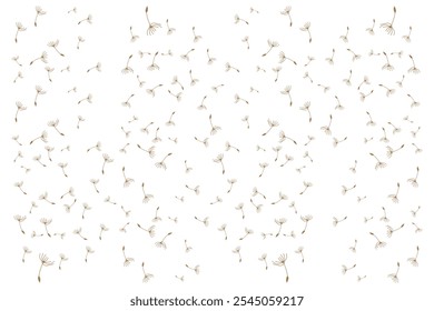 Dandelion Logo, Vector Plant Dandelion flower, Design Icon Template