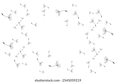 Dandelion Logo, Vector Plant Dandelion flower, Design Icon Template