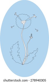 dandelion outline