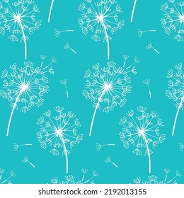 dandelion pattern decorative wild flower drawing