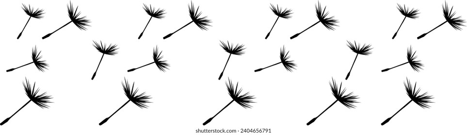 dandelion plant illustration design logo vector