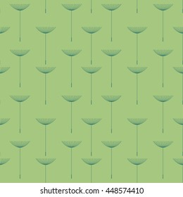 Dandelion. Seamless floral background