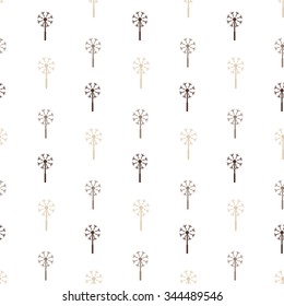 Dandelion. Seamless floral background Vector