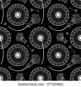 dandelion seamless pattern