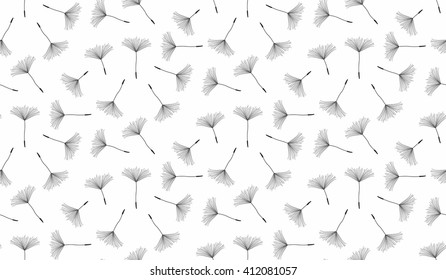 Dandelion seamless pattern
