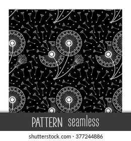 dandelion seamless pattern. floral Wallpaper