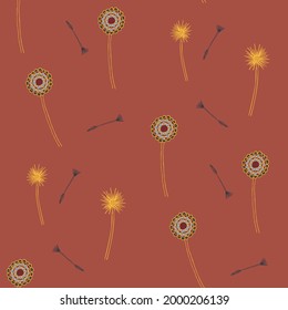 Dandelion Seamless Pattern for Print